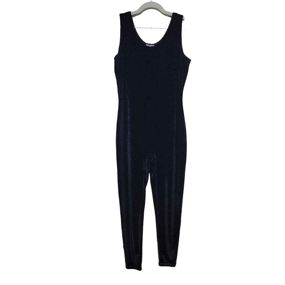 Moda International | Vintage Women's Black Velvet Cat Suit Jumpsuit Ones…